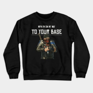 Rust - On My Way To Your Base Crewneck Sweatshirt